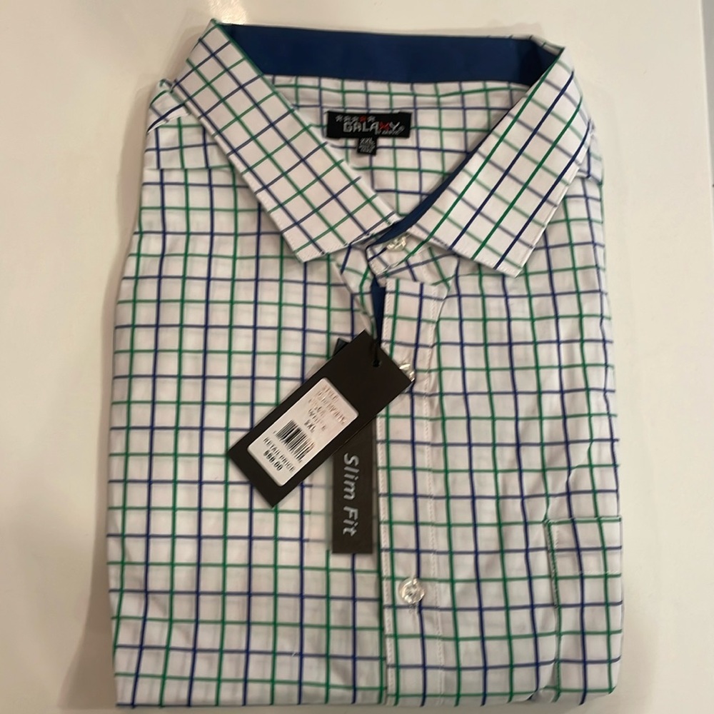NWT Galaxy by Harvic Men’s Button Down Shirt - Size XXL